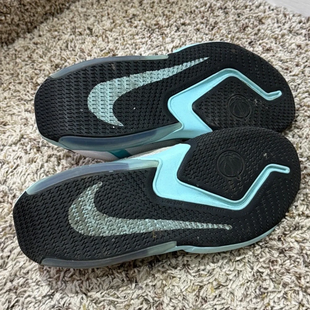 Nike Giannis Immortality White Aqua Blue Basketball Shoes DC5216-101 Kids 6Y